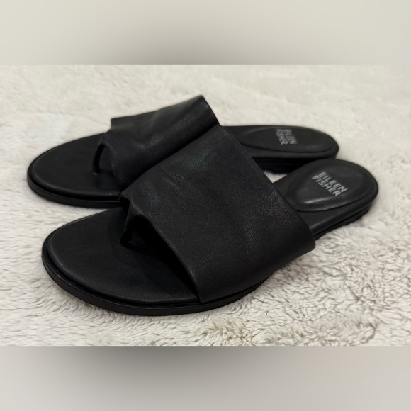 **Eileen Fisher Kore Slide Sandals – Women’s Size 6, Black** - Picture 2 of 5